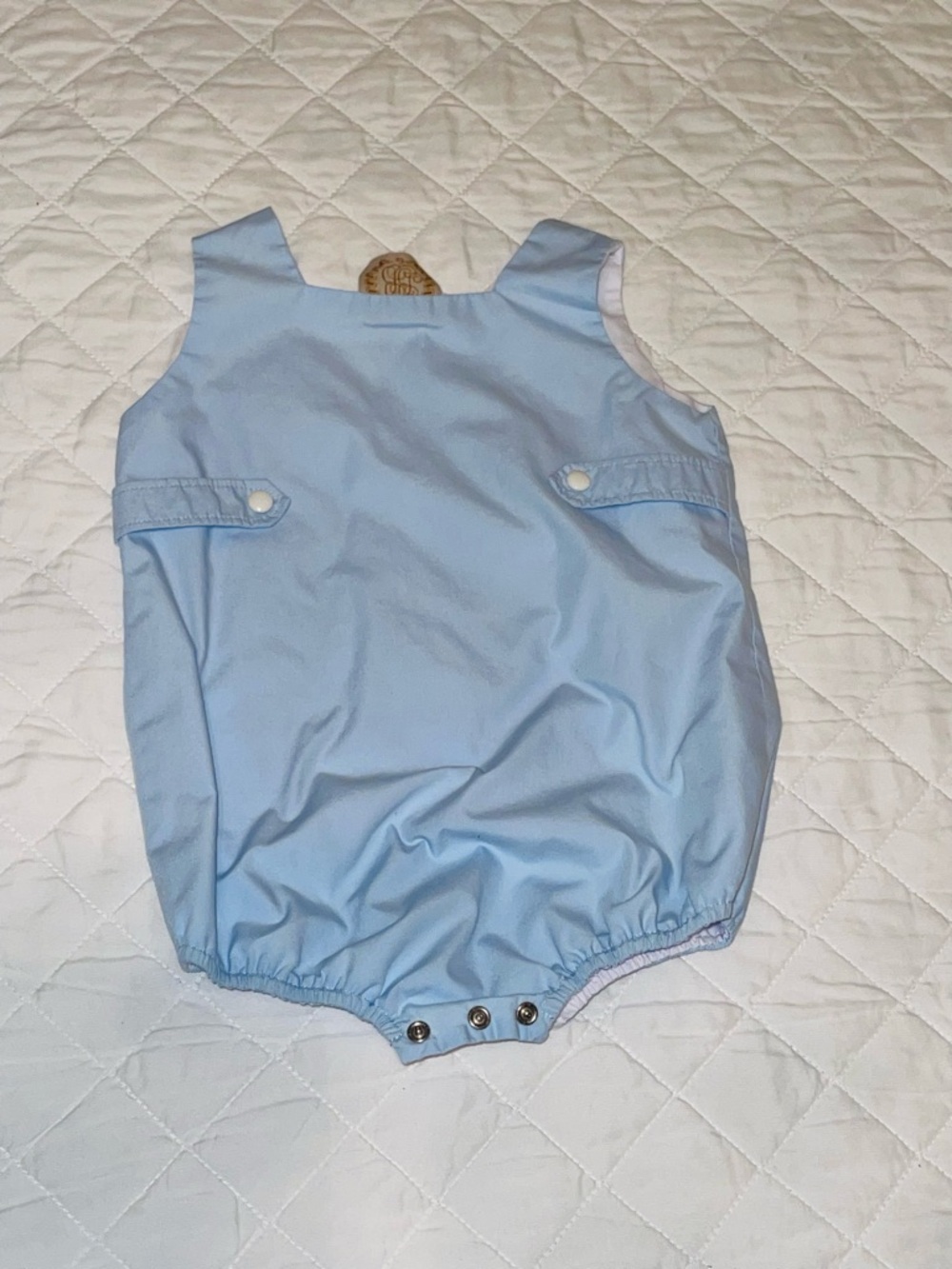 TBBC Light Blue Baby Romper